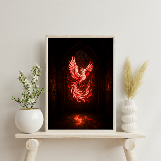 The Alchemist’s Mosaic Atlas - The Phoenix Sanctuary Digital Print