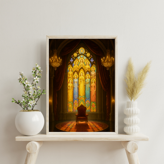 The Alchemist’s Mosaic Atlas - The Throne of Queens Digital Print