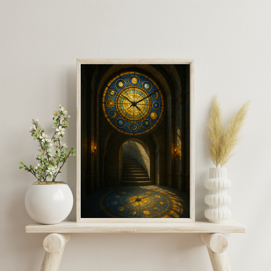 The Alchemist’s Mosaic Atlas - The Timekeeper’s Tower Digital Print