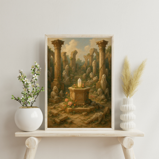 The Celestial Sanctuaries - Altar of Forgotten Gods Digital Print