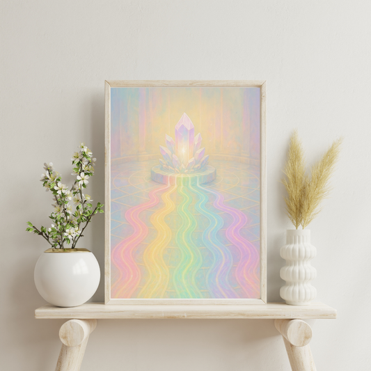 The Celestial Sanctuaries - Temple of the Seven Light Rivers Digital Print