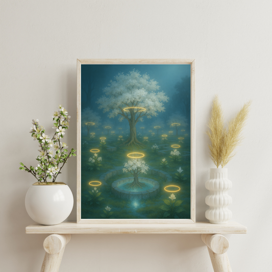 The Celestial Sanctuaries - The Halo Garden Digital Print