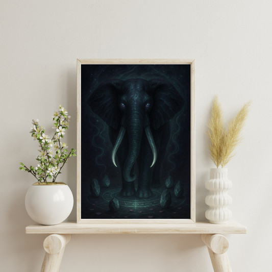 The Elephants of Eternity - The Hypnotic Flame Digital Print