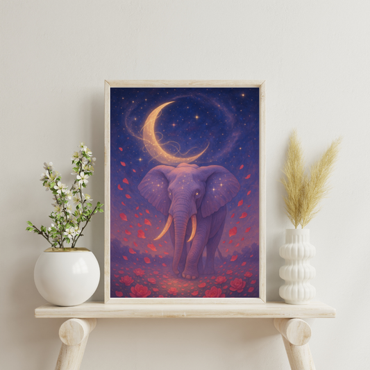 The Elephants of Eternity - The Lover of Constellations Digital Print