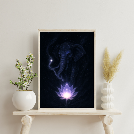 The Elephants of Eternity - The Silent Origin Digital Print