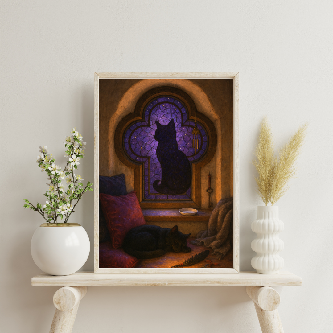 Witch's Home - Familiar’s Nook Digital Print
