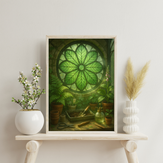 Witch's Home - Greenhouse Digital Print