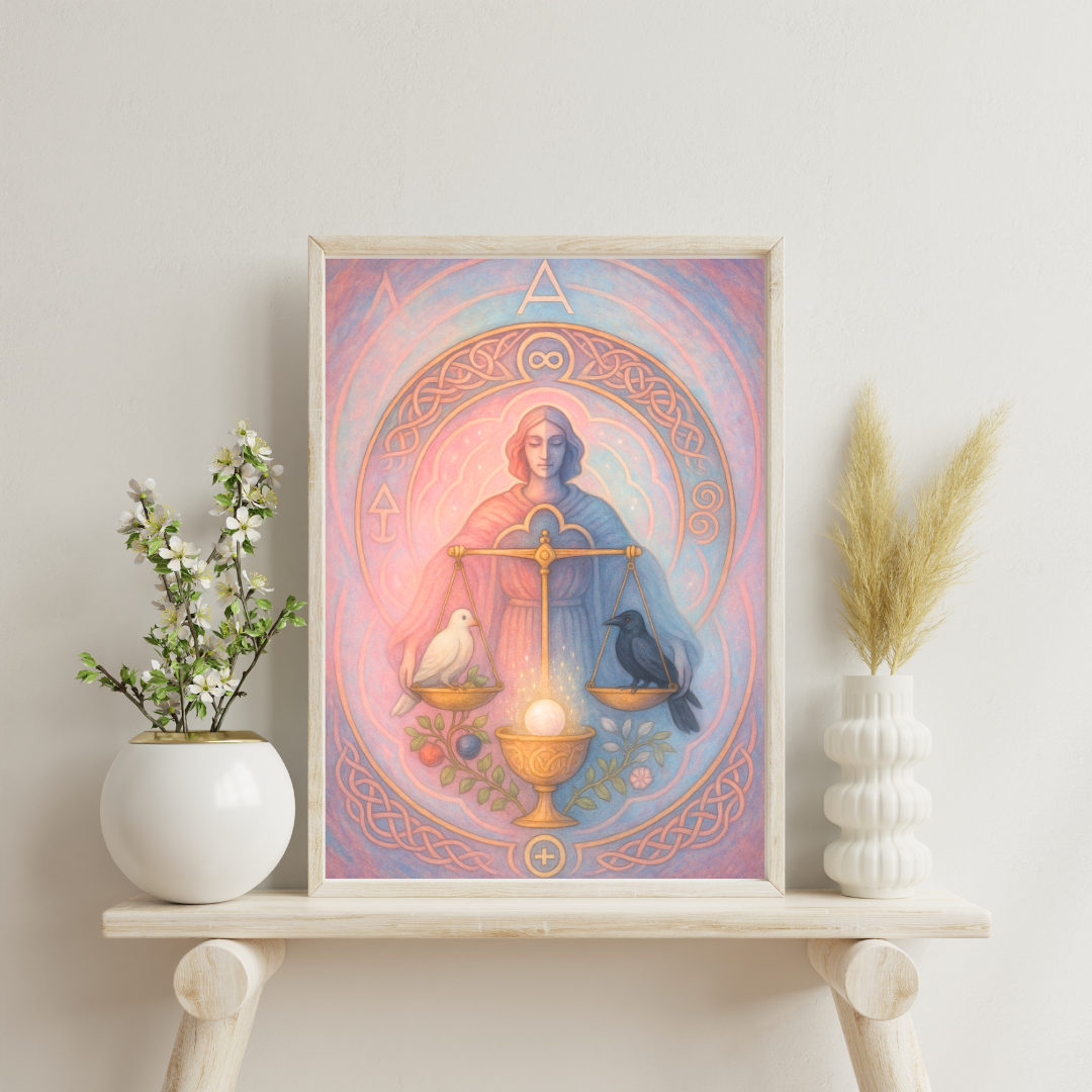 Zodiac Alchemical Mandalas - Libra Digital Print