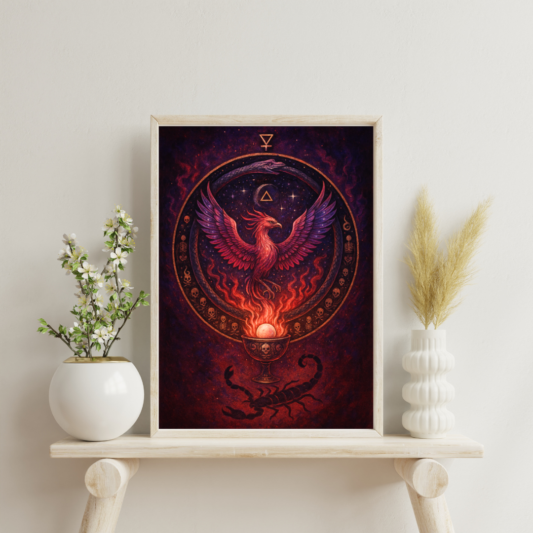 Zodiac Alchemical Mandalas - Scorpio Digital Print