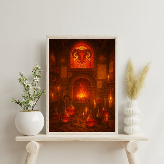 Zodiac Alchemy Labs - Aries Digital Print