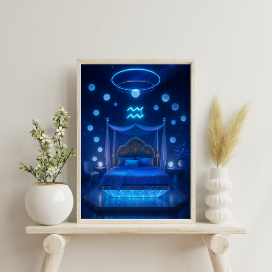 Zodiac Bedrooms - Aquarius Digital Print