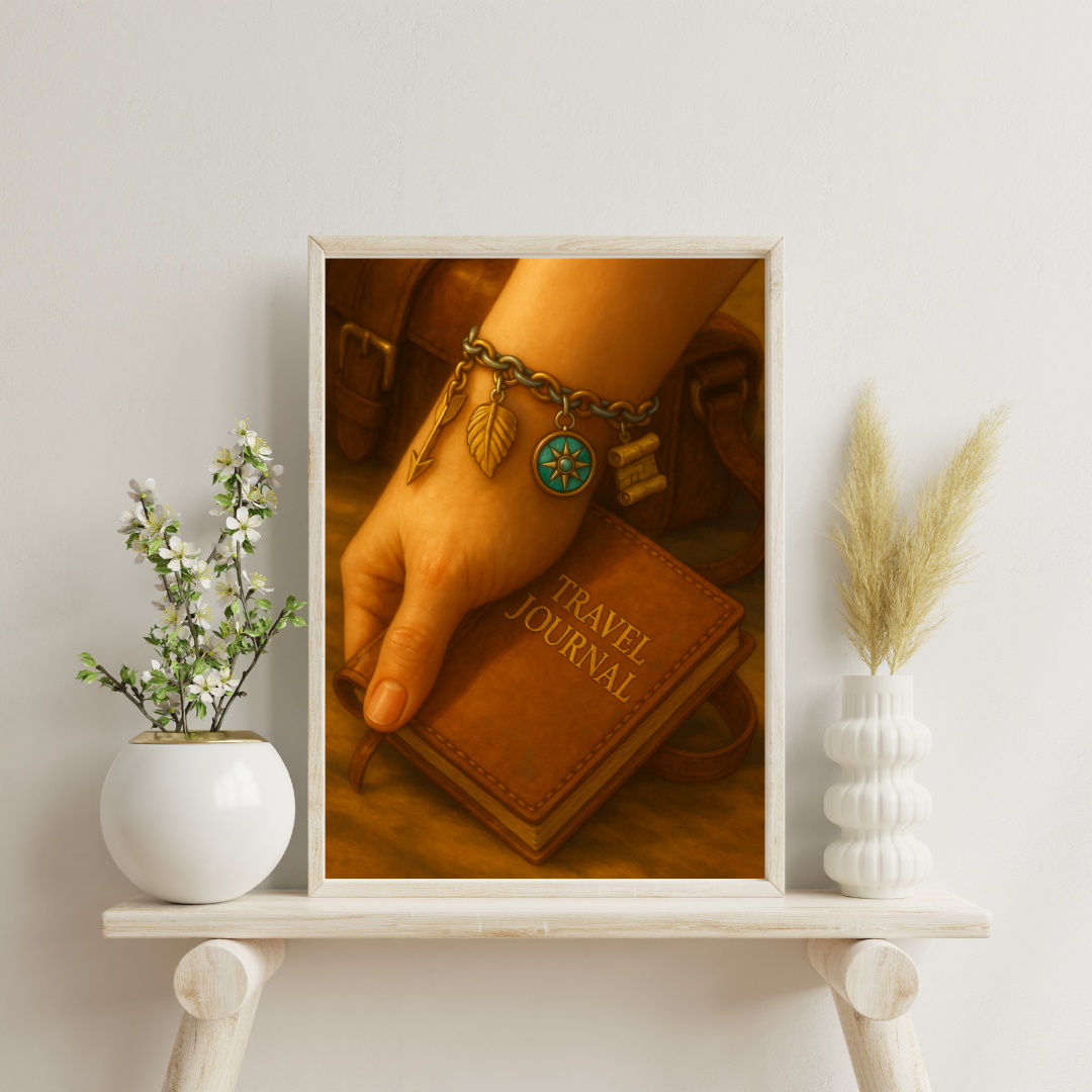 Zodiac Charm Bracelet - Sagittarius Digital Print