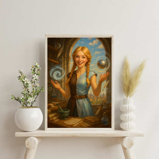 Zodiac Female Alchemists - Gemini Digital Print