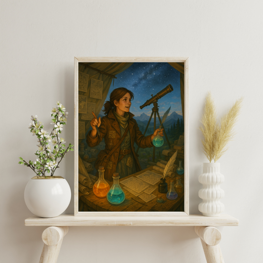 Zodiac Female Alchemists - Sagittarius Digital Print
