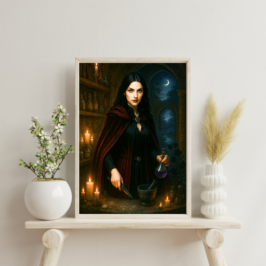 Zodiac Female Alchemists - Scorpio Digital Print