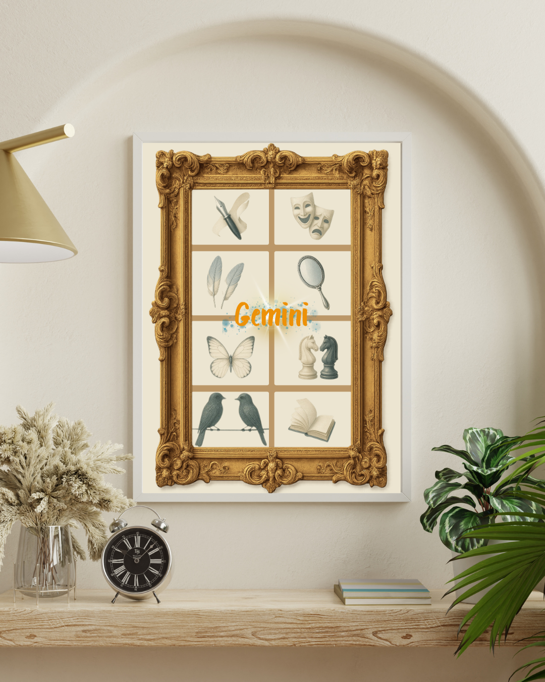 Zodiac Grids - Gemini Digital Print