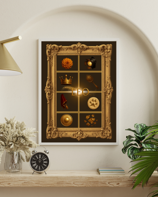 Zodiac Grids - Leo Digital Print