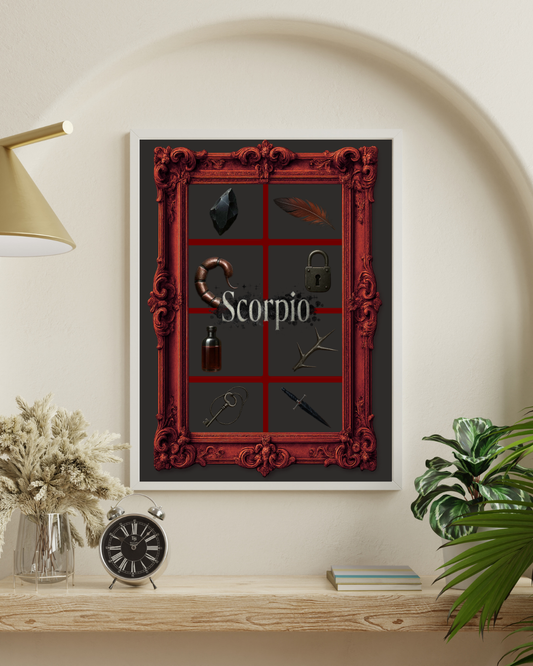 Zodiac Grids - Scorpio Digital Print