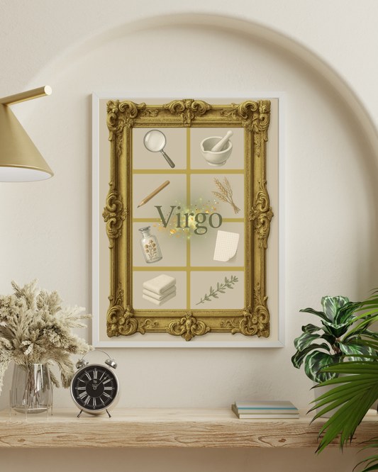Zodiac Grids - Virgo Digital Print