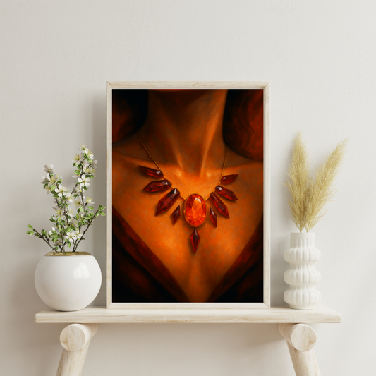 Zodiac Necklace - Aries Digital Print