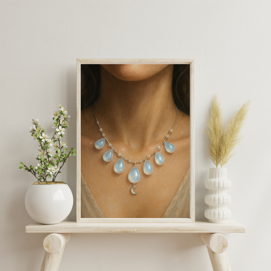 Zodiac Necklace - Cancer Digital Print