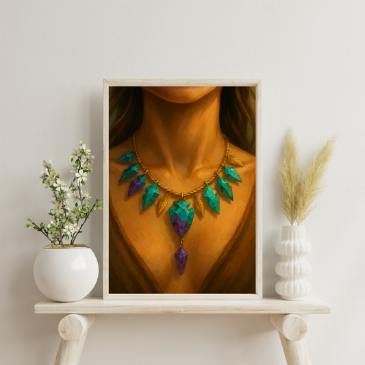 Zodiac Necklace - Sagittarius Digital Print
