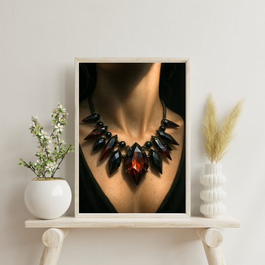 Zodiac Necklace - Scorpio Digital Print