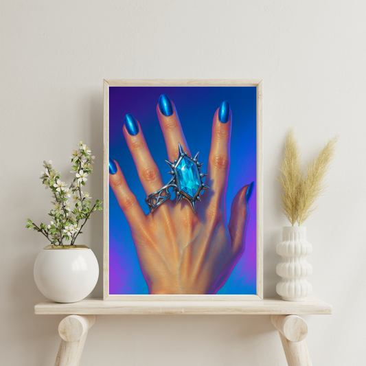 Zodiac Rings - Aquarius Digital Print