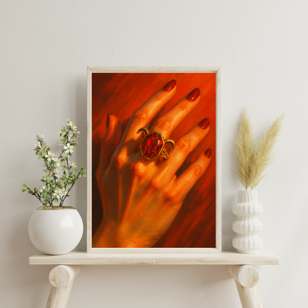Zodiac Rings - Aries Digital Print