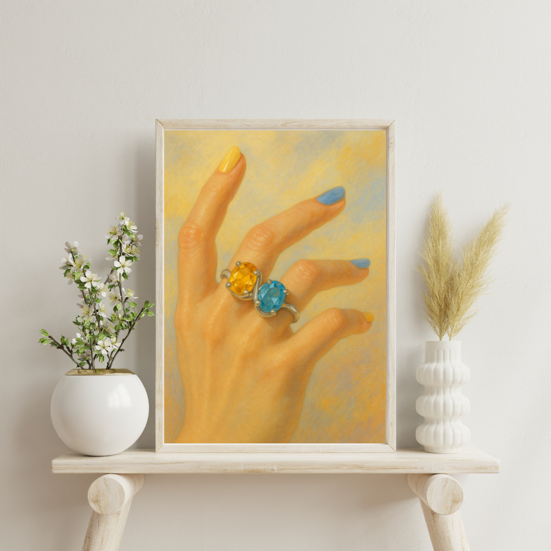 Zodiac Rings - Gemini Digital Print