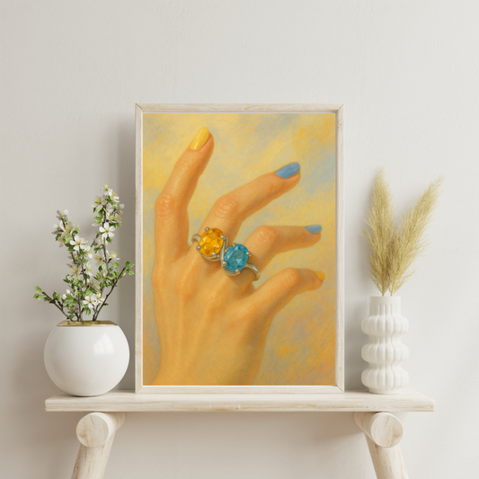 Zodiac Rings - Gemini Digital Print