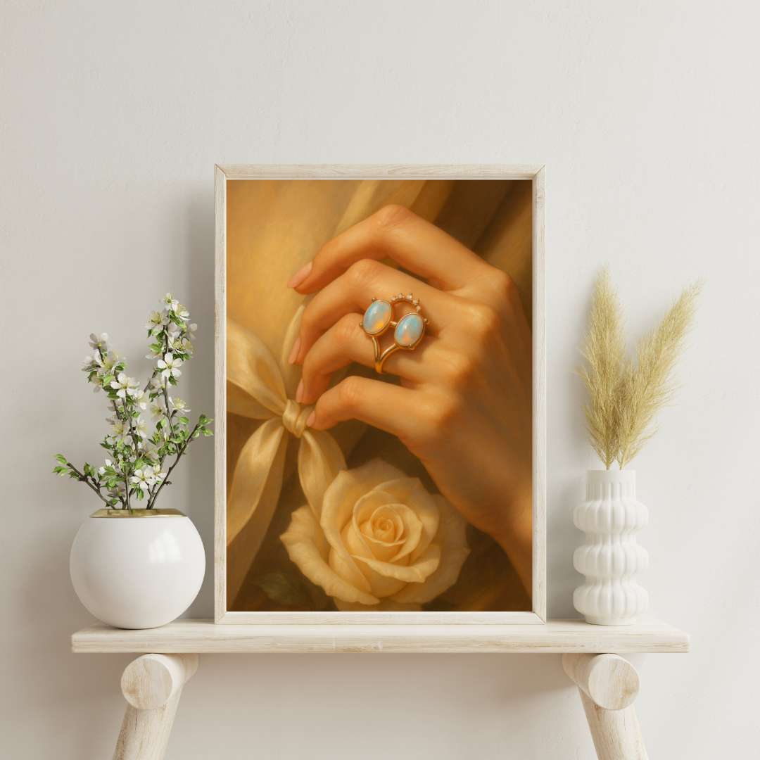 Zodiac Rings - Libra Digital Print