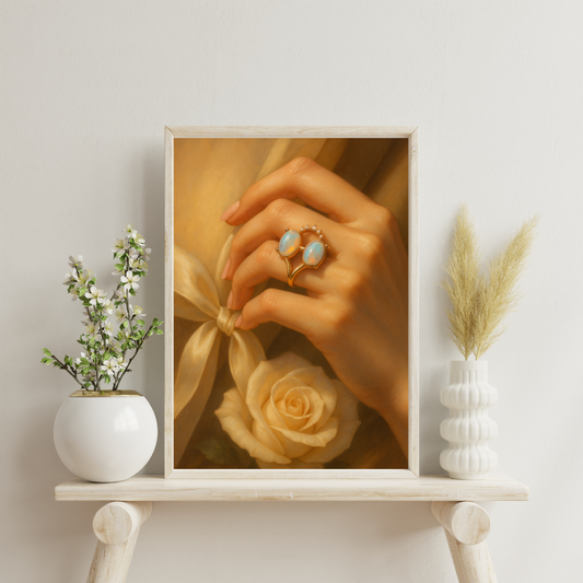 Zodiac Rings - Libra Digital Print