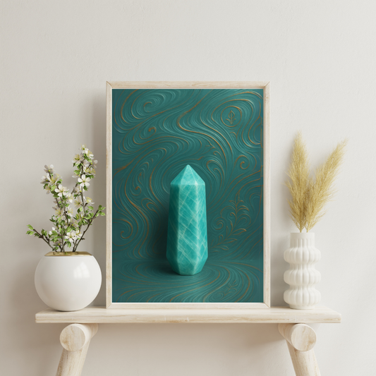 Alchemy of Gems - Amazonite Digital Print