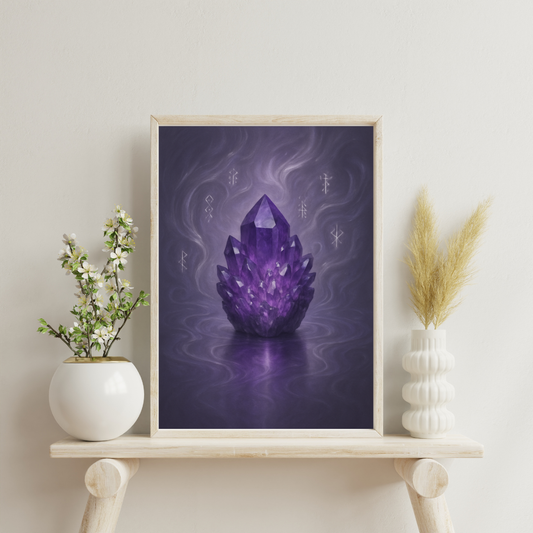 Alchemy of Gems - Amethyst Digital Print
