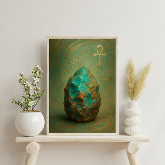 Alchemy of Gems - Chrysocolla Digital Print