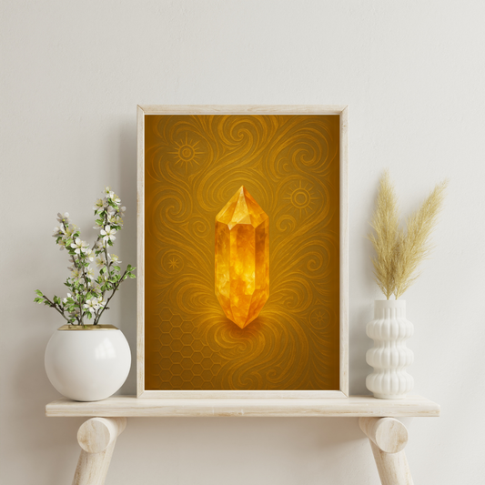 Alchemy of Gems - Citrine Digital Print