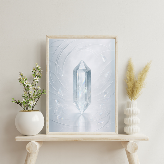 Alchemy of Gems - Clear Quartz Digital Print