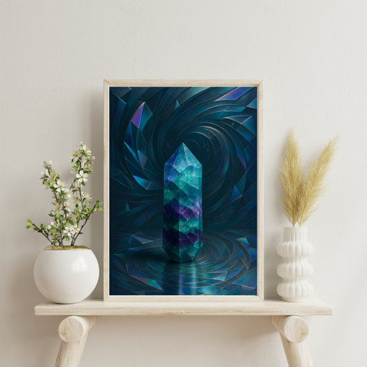 Alchemy of Gems - Fluorite Digital Print