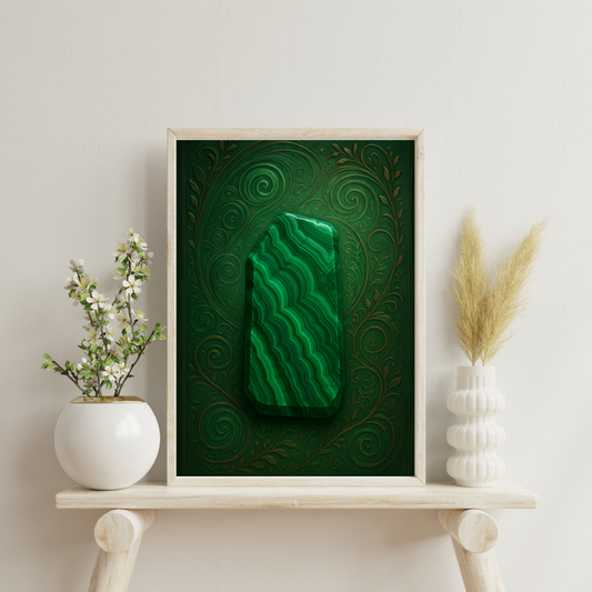 Alchemy of Gems - Malachite Digital Print