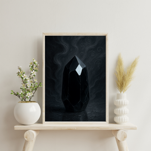 Alchemy of Gems - Obsidian Digital Print