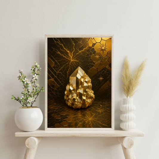 Alchemy of Gems - Pyrite Digital Print
