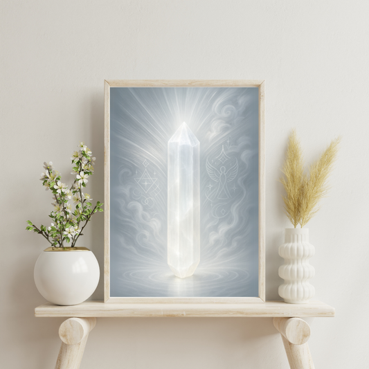 Alchemy of Gems - Selenite Digital Print