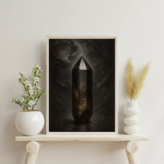 Alchemy of Gems - Smoky Quartz Digital Print
