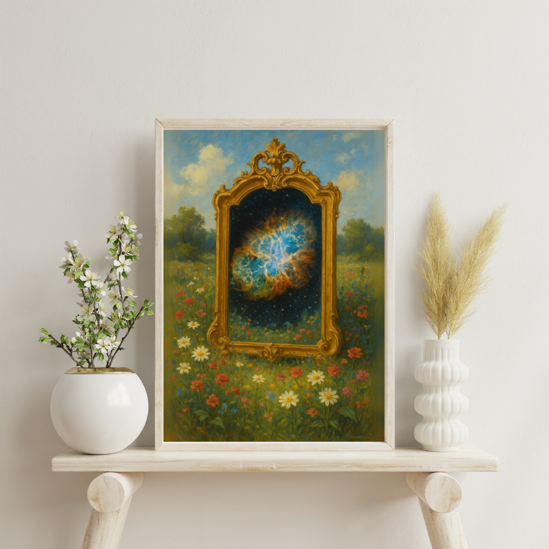 The Astral Mirror - Crab Nebula Digital Print