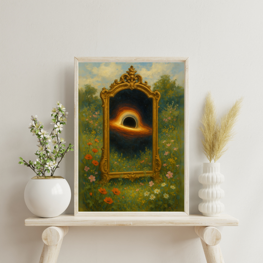 The Astral Mirror - Black Hole Digital Print