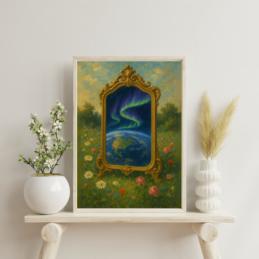 The Astral Mirror - Earth Digital Print