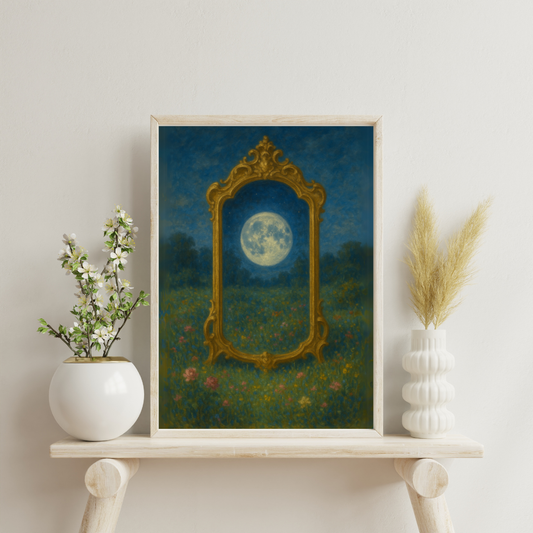The Astral Mirror - The Moon Digital Print