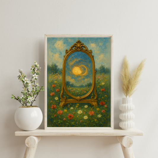 The Astral Mirror - Two Suns Dancing Digital Print