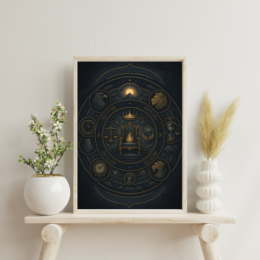 Astrological Houses Mandalas - 10th House Digital Print
